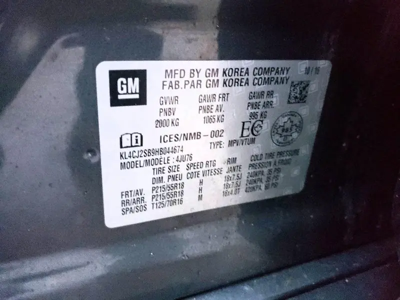 2017 BUICK ENCORE SPORT TOURING  