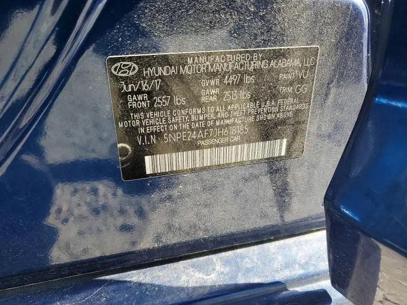 2018 HYUNDAI SONATA SE  