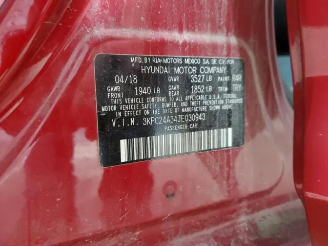 2018 HYUNDAI ACCENT SE  