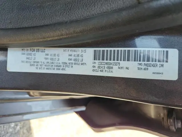 2016 CHRYSLER 200 LIMITED  