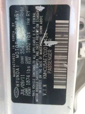 2012 HYUNDAI ACCENT GLS  