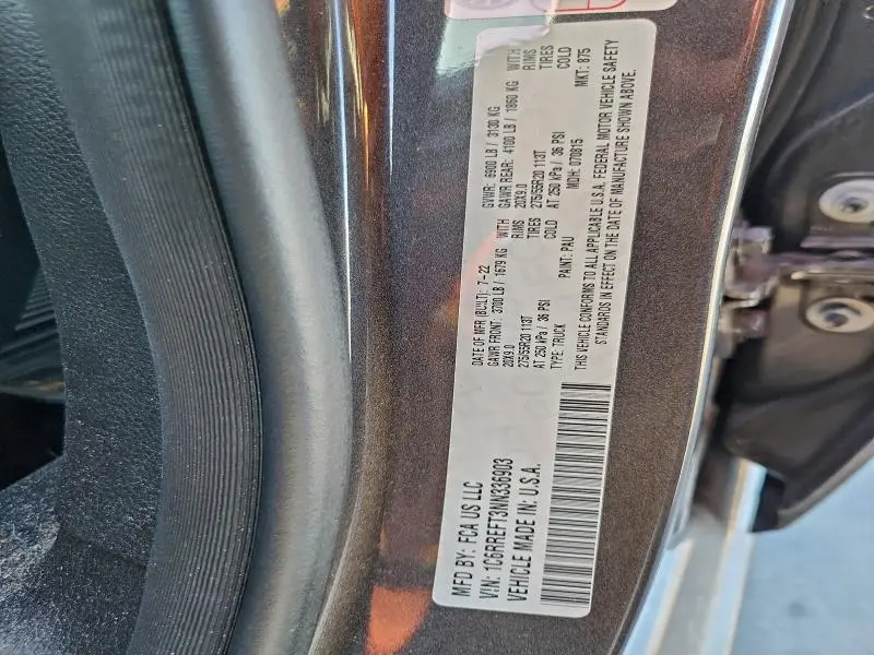 2022 RAM 1500 BIG HORN/LONE STAR  