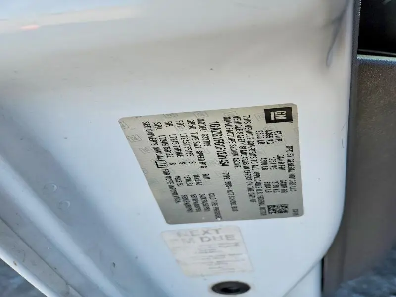 2015 CHEVROLET EXPRESS G3500 LT  