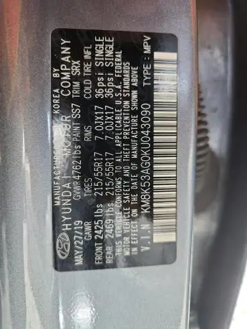 2019 HYUNDAI KONA ULTIMATE  