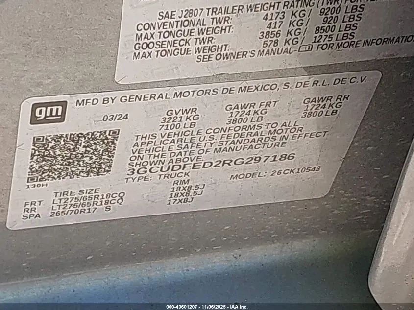 2024 CHEVROLET SILVERADO 1500 4WD  SHORT BED LT TRAIL BOSS