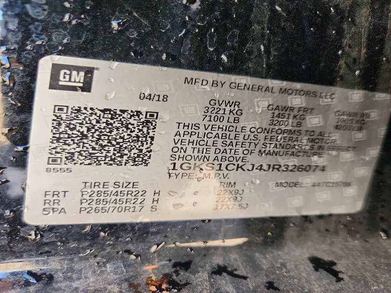 2018 GMC YUKON DENALI  