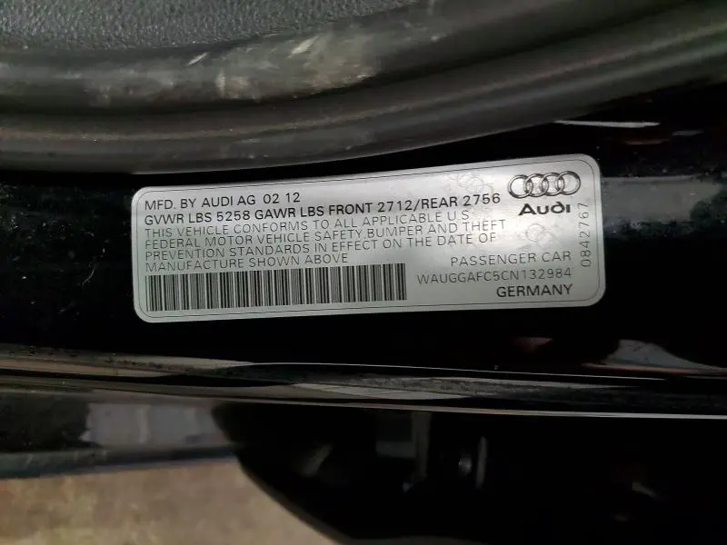 2012 AUDI A6 PREMIUM PLUS  