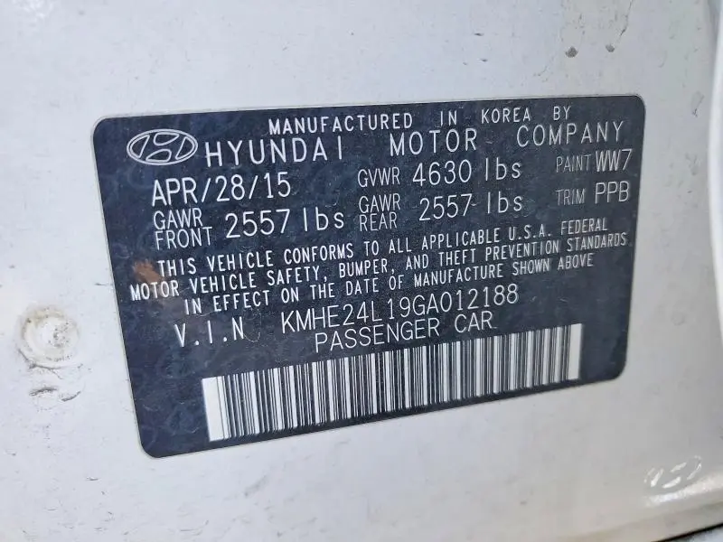 2016 HYUNDAI SONATA HYBRID  