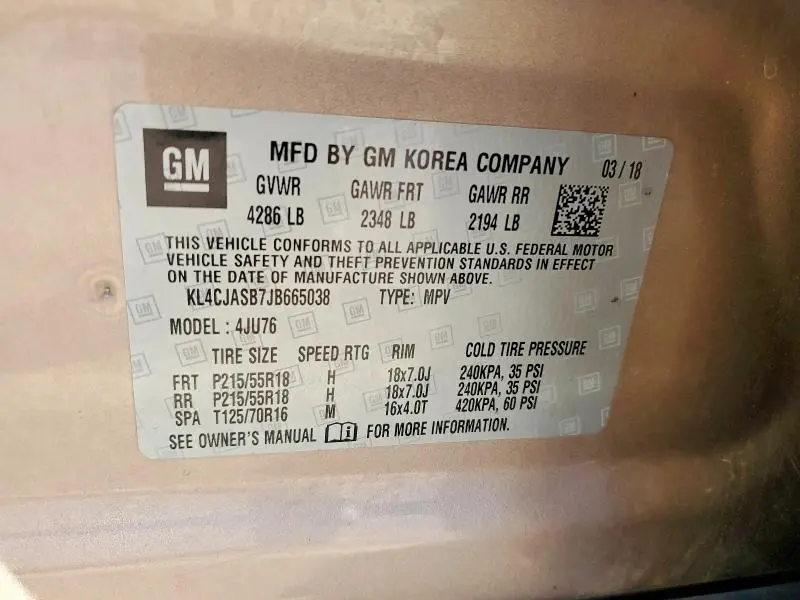 2018 BUICK ENCORE PREFERRED  