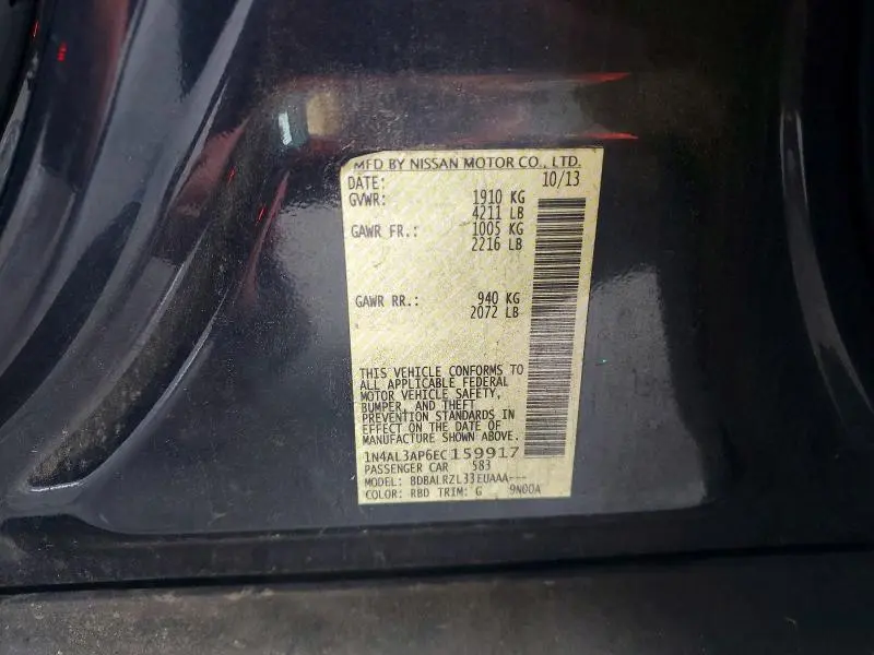 2014 NISSAN ALTIMA   