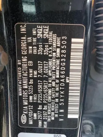 2013 KIA SORENTO LX  