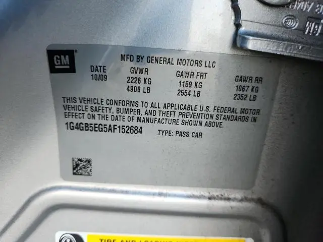 2010 BUICK LACROSSE CX  