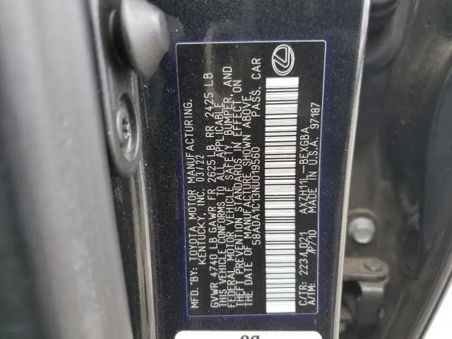 2022 LEXUS ES 300H BASE