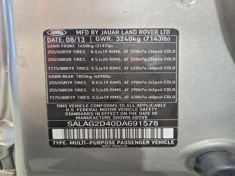 2013 LAND ROVER LR4 HSE  