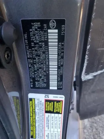 2023 TOYOTA CAMRY SE NIGHT SHADE  