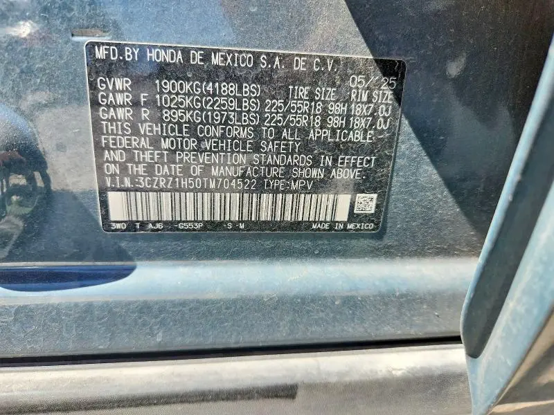 2026 HONDA HR-V SPORT  