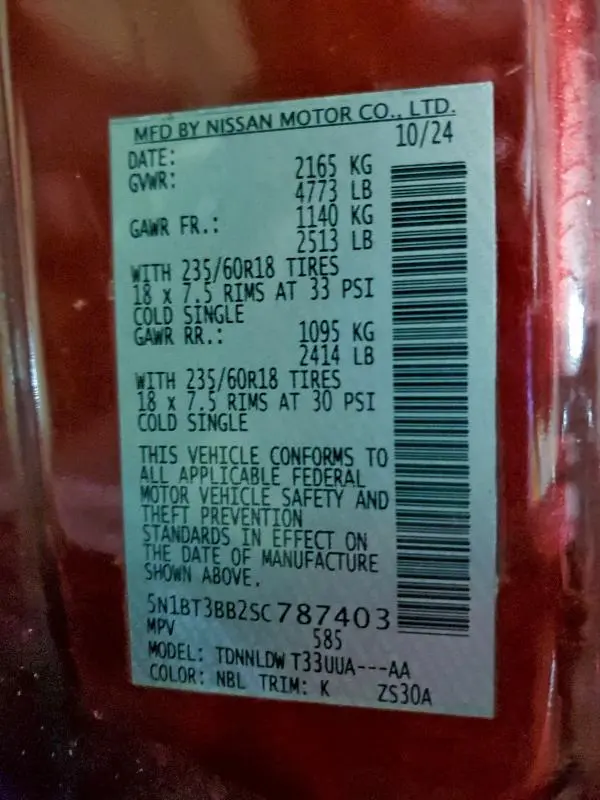 2025 NISSAN ROGUE SV  