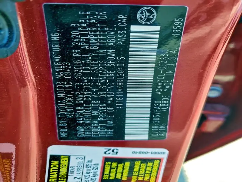 2024 TOYOTA CAMRY SE NIGHT SHADE  