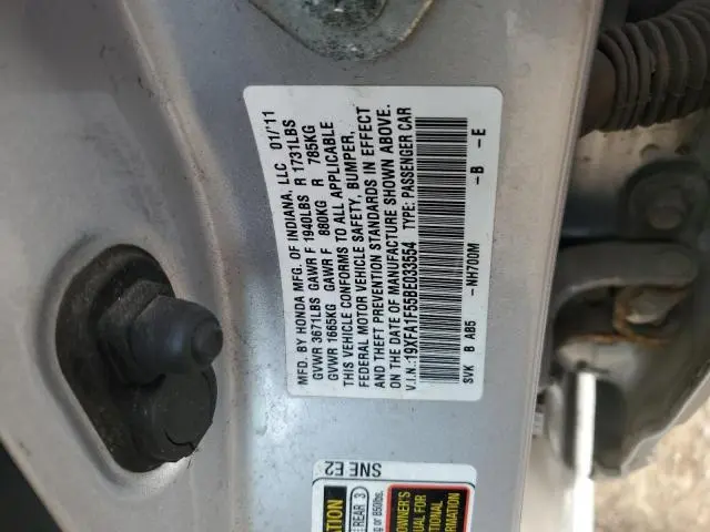 2011 HONDA CIVIC LX  