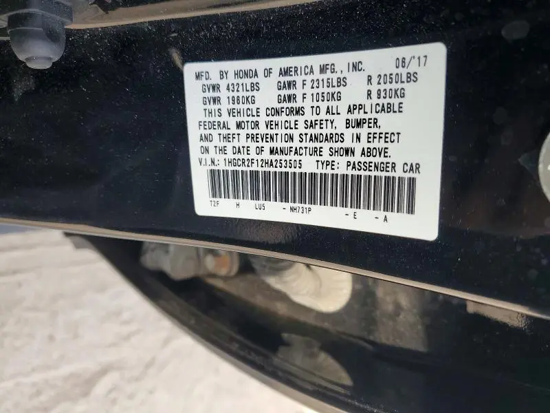 2017 HONDA ACCORD SPORT SPECIAL EDITION  