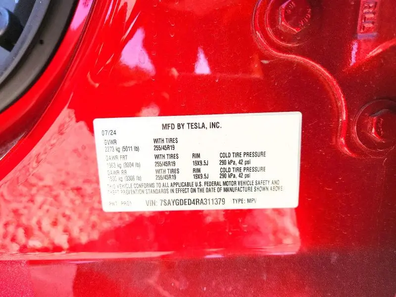 2024 TESLA MODEL Y   