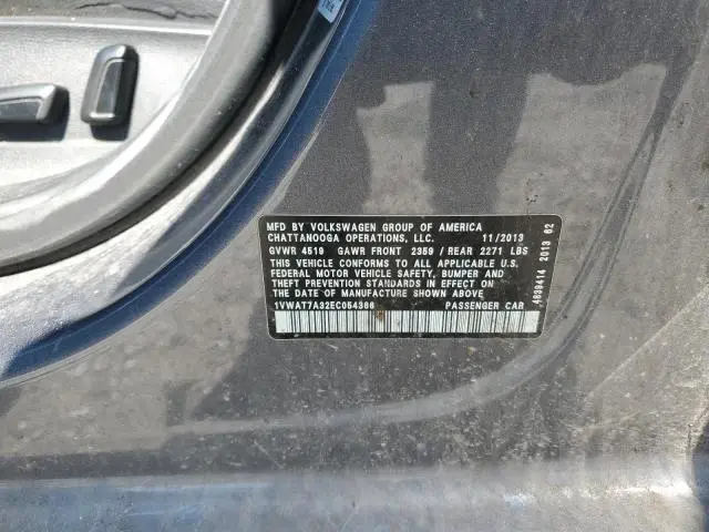 2014 VOLKSWAGEN PASSAT S  