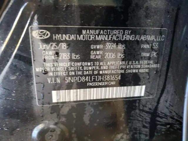 2018 HYUNDAI ELANTRA SEL  