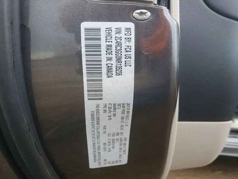 2022 CHRYSLER PACIFICA LIMITED  