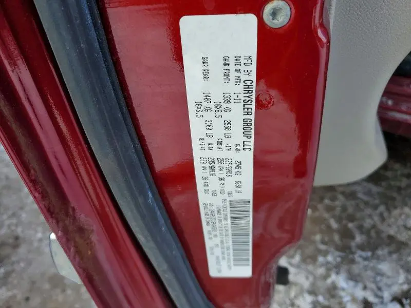 2011 CHRYSLER TOWN & COUNTRY TOURING  