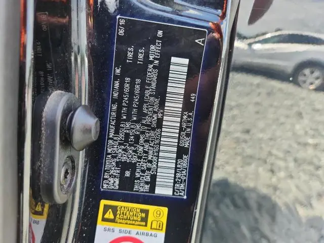 2016 TOYOTA HIGHLANDER XLE  