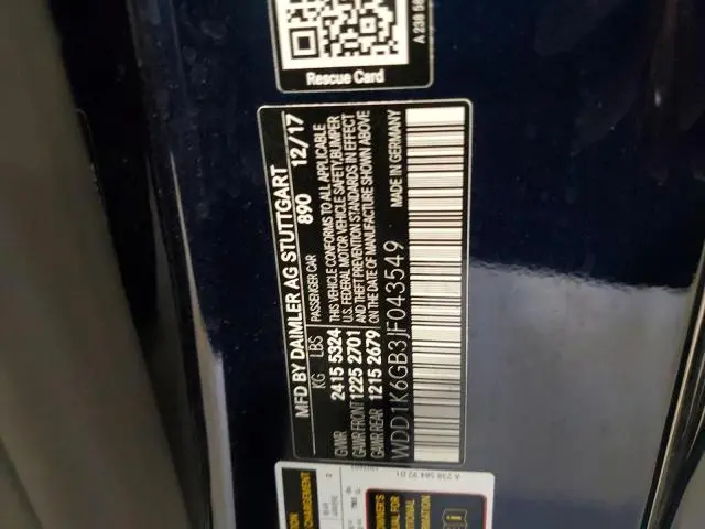 2018 MERCEDES-BENZ E 400 4MATIC  