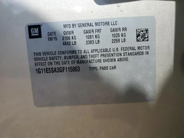 2016 CHEVROLET MALIBU LIMITED LTZ  