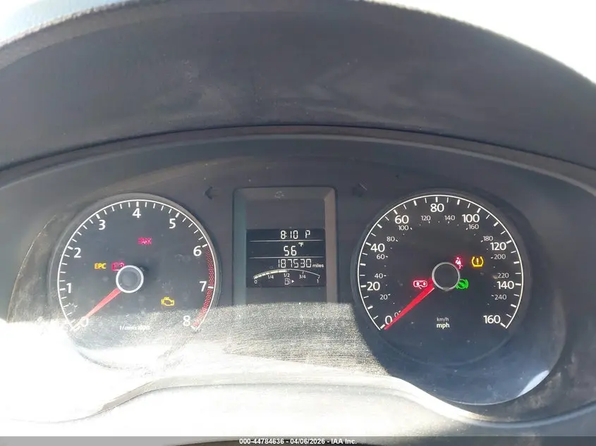 2013 VOLKSWAGEN JETTA 2.0L S