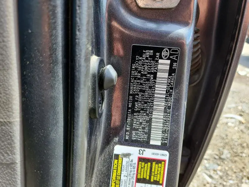 2012 TOYOTA COROLLA LE  