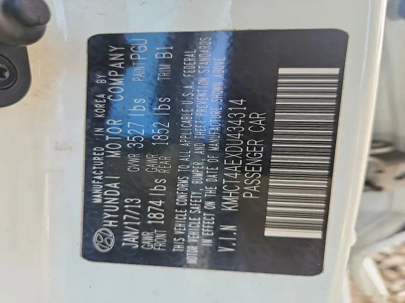 2013 HYUNDAI ACCENT GLS  