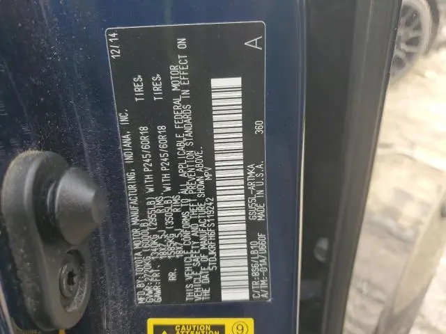 2015 TOYOTA HIGHLANDER XLE  