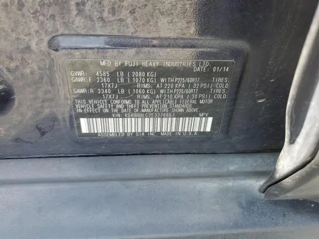 2014 SUBARU OUTBACK 2.5I LIMITED  