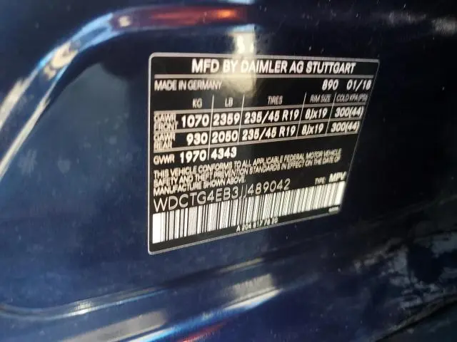 2018 MERCEDES-BENZ GLA 250  