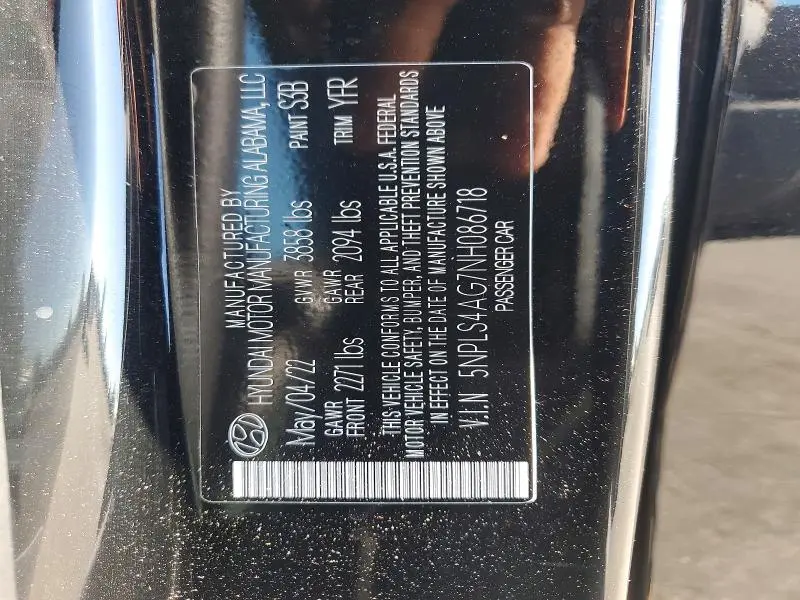 2022 HYUNDAI ELANTRA SEL  