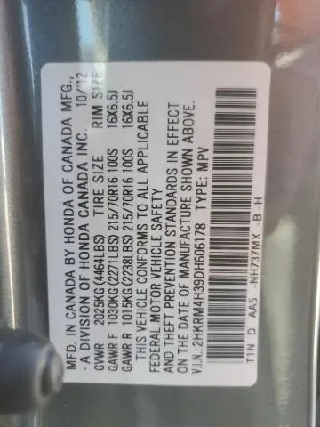 2013 HONDA CR-V LX  