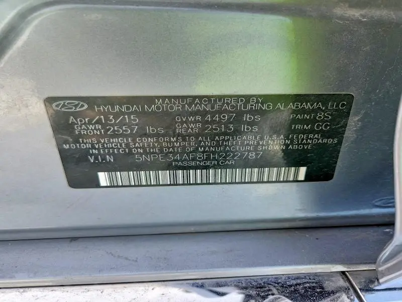 2015 HYUNDAI SONATA SPORT  