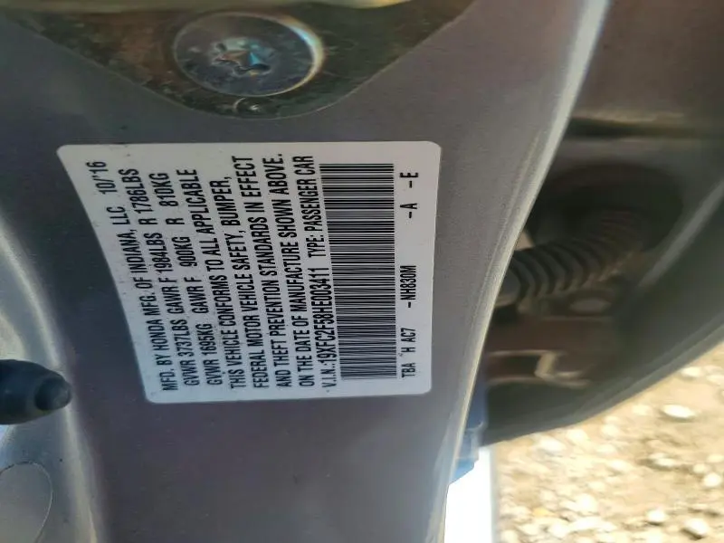 2017 HONDA CIVIC LX  