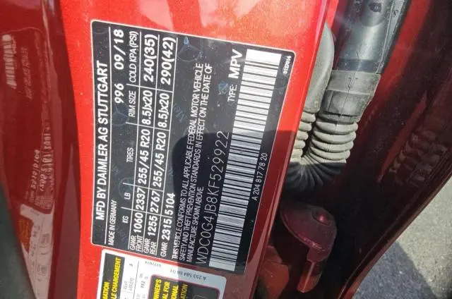 2019 MERCEDES-BENZ GLC 300  