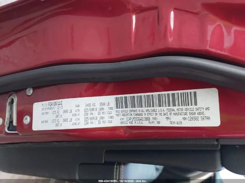 2016 JEEP CHEROKEE LIMITED