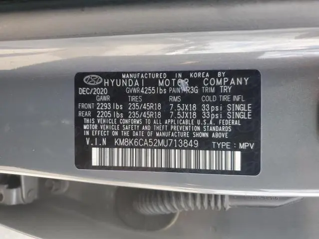 2021 HYUNDAI KONA NIGHT  