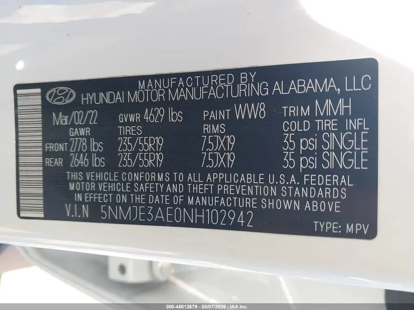 2022 HYUNDAI TUCSON LIMITED