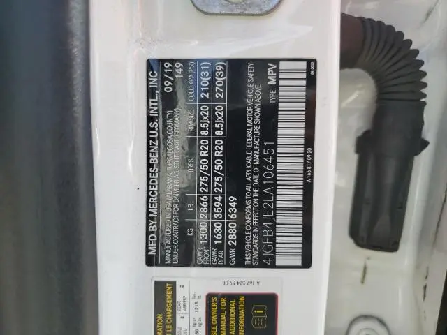 2020 MERCEDES-BENZ GLE 350  