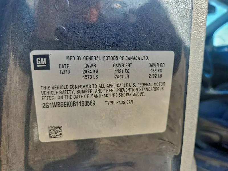 2011 CHEVROLET IMPALA LT  