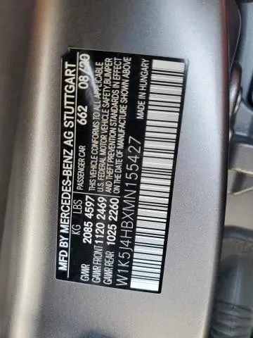 2021 MERCEDES-BENZ CLA 250 4MATIC  