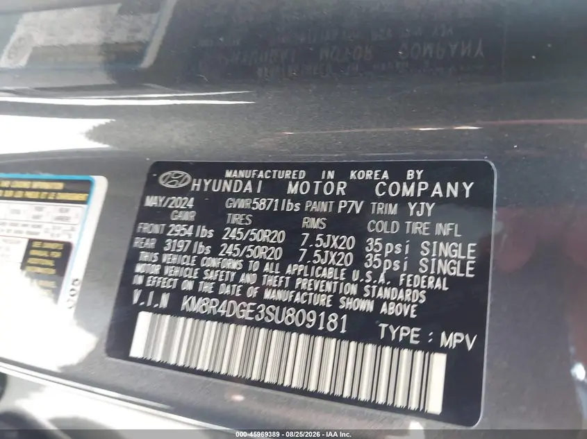 2025 HYUNDAI PALISADE SEL PREMIUM